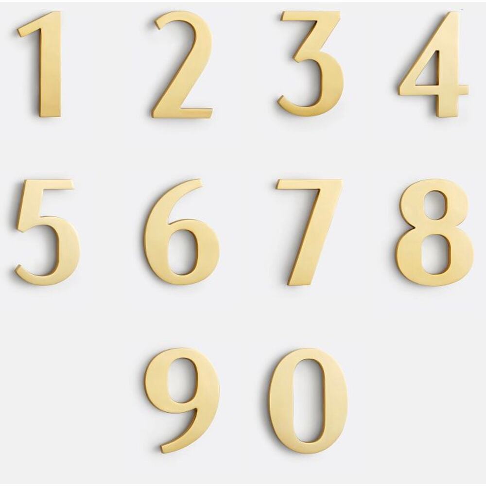 NEW Rejuvenation Number 4 6" Macleay House Aged Brass Gold Floating opt